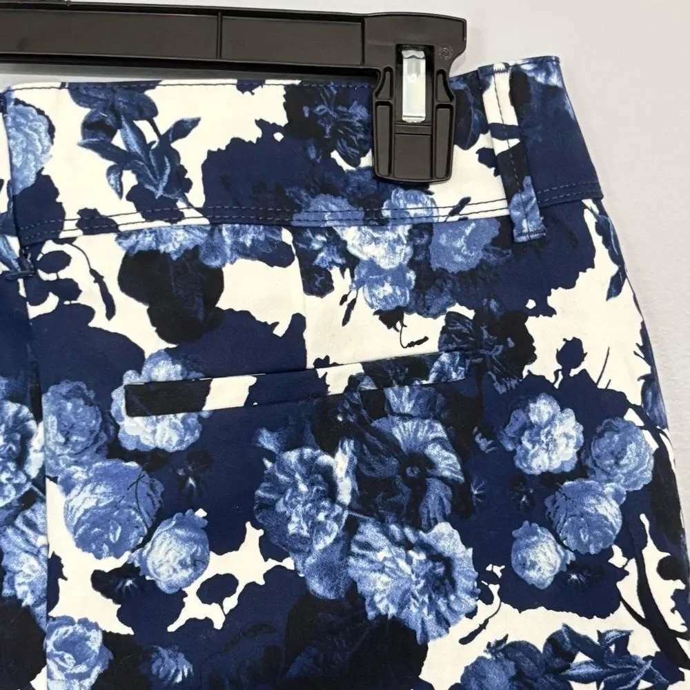 The Limited | Women’s Indigo Navy Floral Tailored Fit Casual Shorts Size 4